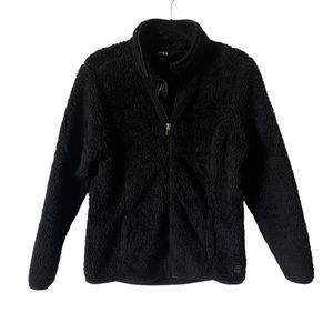 Fila Sport Fuzzy Full Zip Sherpa Jacket Black Medium